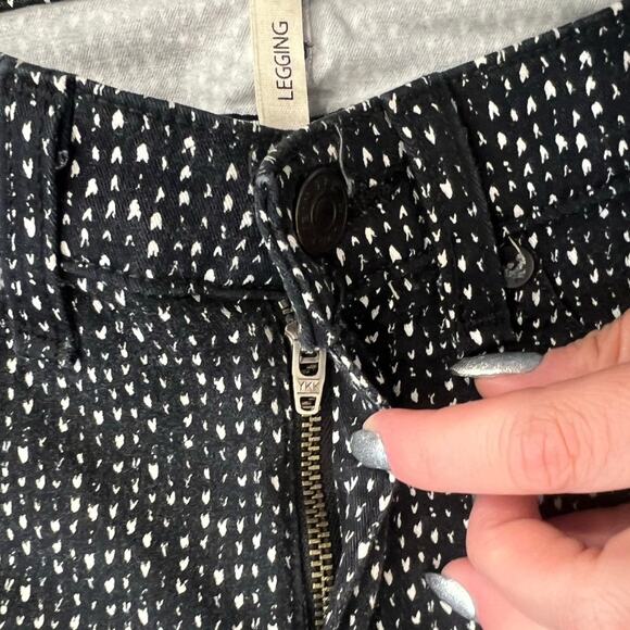 Rag & Bone Black White Printed Beachwood Legging Stretch Skinny Jeans Size 24 - Picture 7 of 13
